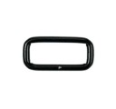 Kožený rám s pútkom 20/8mm Matt Black 10 ks