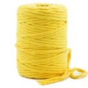 Macrame bavlnená šnúrka 5mm 50m žltá