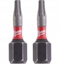 Nárazový bit Torx10 s otvorom 25 mm, 2 ks.