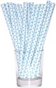 BLUE DOTS JUMBO SLAMKY, NARODENINOVÉ TRUBKY, 8 KS