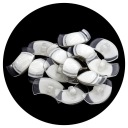 Gombíky 29 x 14,5 mm pätka 10 ks biele