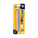 Pastelové ceruzky s gumou + gumou + temp Astra (4)