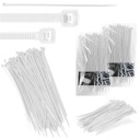 200x sťahovacie pásky Káblové pásky Zipsy 4,8 x 250 mm Silné UV sťahovacie pásky