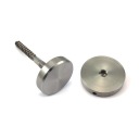 Sklenená matica, priemer 50 mm, závit M10 INOX 304, leštená