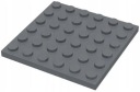 LEGO PLATE 6X6 TMAVO SIVÁ 3958