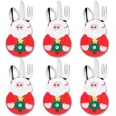 6x PÚZDRO SANTA CLAUS NA VIANOČNÝ PRÍBOR