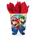 Papierové poháre Super Mario Bros 250 ml, 8 ks.