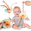 MONTESSORI BABY SENSORY HRAČKA PRE DETI DO KOČÍKU LABUŤ