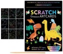 KREATÍVNA ŠKRAPACIA PODLOŽKA PRE DETI DÚHOVÉ DINOSAURY 9KS FANDY