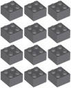 LEGO 3003 BRICK 2x2 tmavosivá NOVINKA (15g) 12 ks.