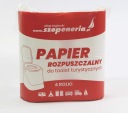 PAPIER NA TURISTICKÉ WC 4 VALCE, BIELY