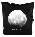 ČIERNA BAVLNENÁ taška MOON moonlight