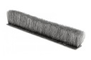 Štetec, lepené tesnenie 7x12mm šedé 10m