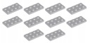LEGO Plate 2x4 Svetlošedá Svetlomodrošedá 10 dielikov 4211395 3020