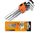 SADA IMBUSOVÝCH KĽÚČOV 1,5-10MM CRV LONG 9 KS POLAX 25-006