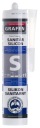 Sanitárny silikón Hnedý grafén 280ml tmel.