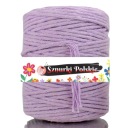 PRÍRODNÁ BAVLNA TWISTED MACRAME STRUN, FIALOVÁ ECO, 100m, 3mm