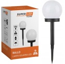 LED záhradné svietidlo SOLAR BALL WHITE 10 cm