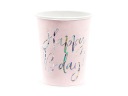 Happy BirthDAY narodeninové poháre! ružový papier 220 ml 6 kusov