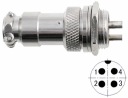 Zásuvka + zástrčka panelu, C091 (GX16), 4 pin