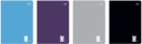 Zápisník A5 16 # mriežka 70g UV One Color Interprint