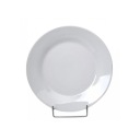 Veľký jedálenský tanier, plochý, porcelánové taniere, biely, hladký, 24 cm, riad