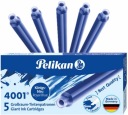 NÁPLNE Pelikan pre dlhé MODRÉ plniace perá, 5 kusov