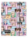 Manga BackUp kartónová školská zložka s gumičkou