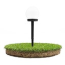 Solárne LED záhradné svietidlo, BIELA ​​GUĽA, 10 cm, Vodotesné IP44