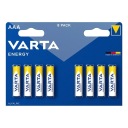 8x VARTA ENERGY AAA LR03 1,5V ALKALICKÁ BATÉRIA