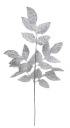 KONIEK VIANOČNÉHO STROMU S LISTOM 80 cm Strieborná