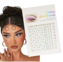 NÁLEPKY KRIŠTÁĽOV TVÁR ZIRKONIOVÉ DIAMANTY 3D OČI MAKE-UP NECHTY