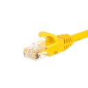 Prepojovací kábel Netrack RJ45, kat. 5e UTP, 1,5 m žltý