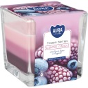 PARAFÍNOVÁ Sviečka VONNÁ SVIEČKA zo skla 32H 170G BISPOL FROSTED BERRIES