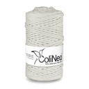 ColiNea pletená makramé šnúrka, 100% bavlna, 3mm, 100m, biela