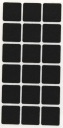 Samolepiace plsti STAROSTLIVOSŤ O PODLAHU 30 x 30 mm ČIERNA