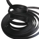 Pletená rúrka pre kábel od 10 mm do 17 mm, čierna