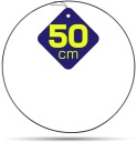 Kovový prsteň ČIERNA na lapače snov, 50 cm