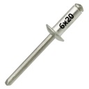 Slepé nity OCEL/OCEL OCEL/OCEL 6x20mm - 10 KS