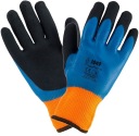 Zateplené zimné rukavice vodeodolné latex/polyester URGENT 10