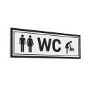 Samolepka na dvere - WC 10x30