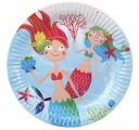 PAPIEROVÉ TANIERE MERMAID WATER WORLD 6 ks - 23 cm
