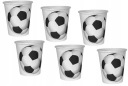 Poháre, narodeninové papierové poháre, futbal, futbalový zápas, narodeniny, 6 ks