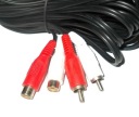 Predlžovací kábel 2x RCA Chinch zástrčky - zásuvky 10m 0978