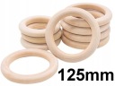 Drevený kruh pre MACRAME Tyč na záclony 125mm 1 ks