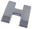 Q6M59 ZNAK PÍSMENO CHROMOVANÉ PÍSMENO H h VEĽKÉ 5,6 cm
