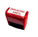 Samonafarbovacia pečiatka PLATENÁ KARTOU