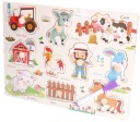 Drevené puzzle FARMA + doska 2v1 4454
