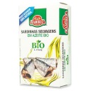 Portugalské sardinky v extra panenskom olivovom oleji BIO 120g Ramirez