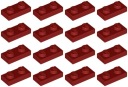 LEGO PLATE 3023 1x2 tmavo červená (6g) 16 ks.